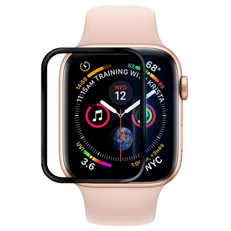 For Apple Watch Series 3 / 2 / 1 42mm Soft PET Film Full Cover Screen Protector(Black) by buy2fix