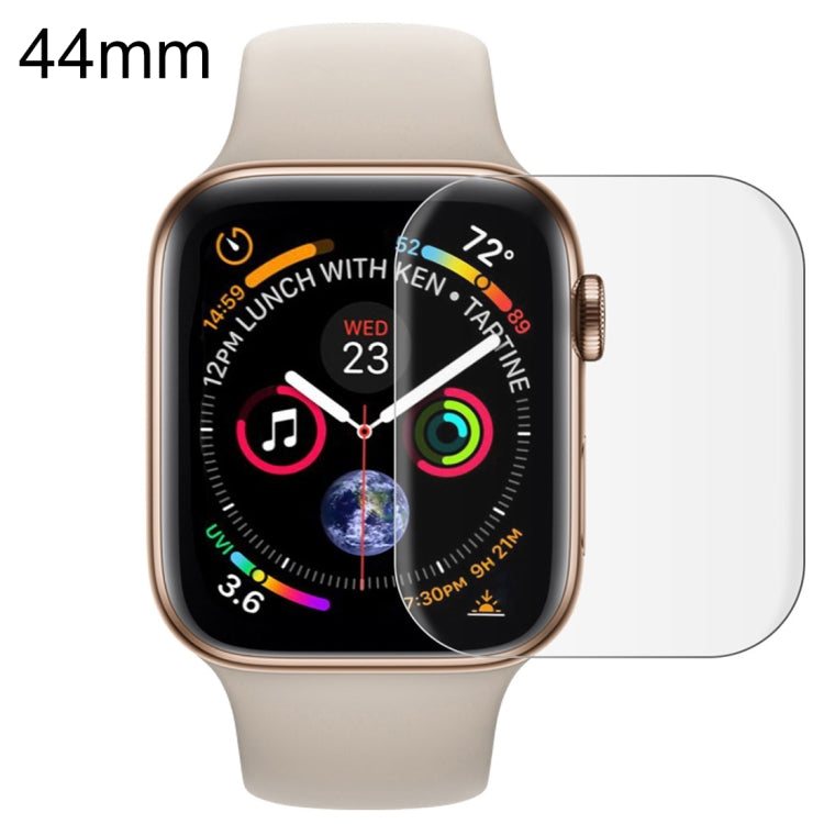 For Apple Watch Series 6 / 5 / 4 / Watch SE 44mm Soft PET Film Full Cover Screen Protector(Transparent) by buy2fix