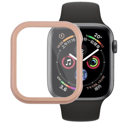 Metal Front Frame Protective Case For Apple Watch Series 6 / 5 / 4 / Watch SE 44mm(Rose Gold) by buy2fix