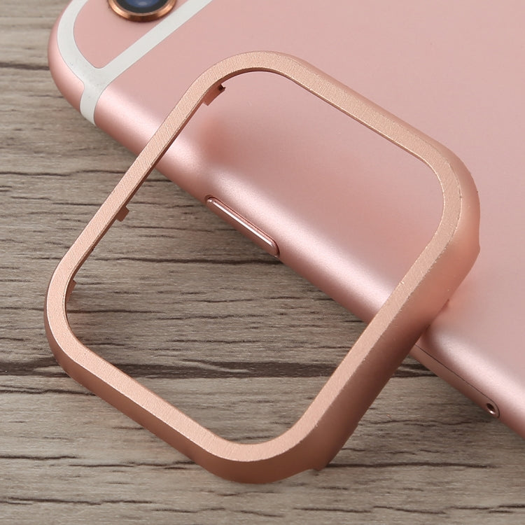 Metal Front Frame Protective Case For Apple Watch Series 6 / 5 / 4 / Watch SE 44mm(Rose Gold) by buy2fix