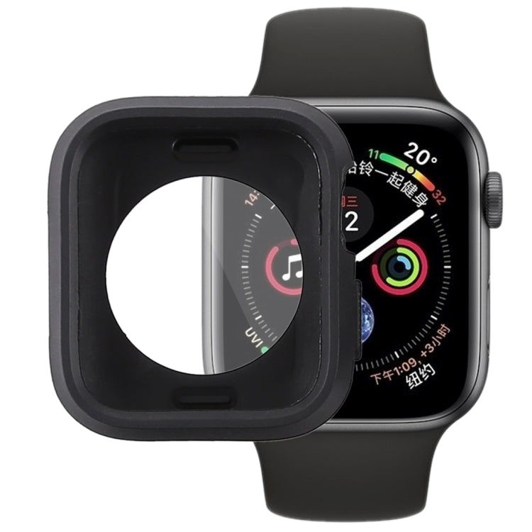 Silicone Full Coverage Case For Apple Watch Series 6 / 5 / 4 / Watch SE 44mm(Black) by buy2fix