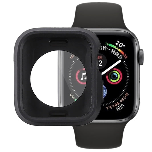 Silicone Full Coverage Case For Apple Watch Series 6 / 5 / 4 / Watch SE 44mm(Black) by buy2fix