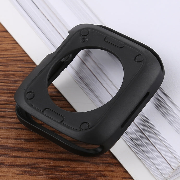 Silicone Full Coverage Case For Apple Watch Series 6 / 5 / 4 / Watch SE 44mm(Black) by buy2fix