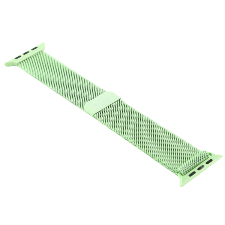 For Apple Watch Ultra 49mm&Watch Ultra 2 49mm / Series 10 46mm / 9&8&7 45mm / SE 3&SE 2&6&SE&5&4 44mm / 3&2&1 42mm Color-changing Magnetic Nylon Watch Band(Dark Green) by buy2fix