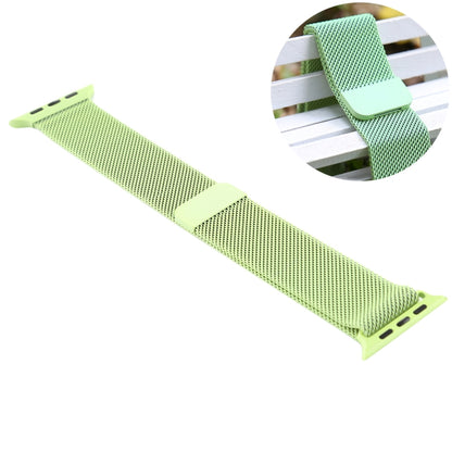 For Apple Watch Ultra 49mm&Watch Ultra 2 49mm / Series 10 46mm / 9&8&7 45mm / SE 3&SE 2&6&SE&5&4 44mm / 3&2&1 42mm Color-changing Magnetic Nylon Watch Band (Green) by buy2fix