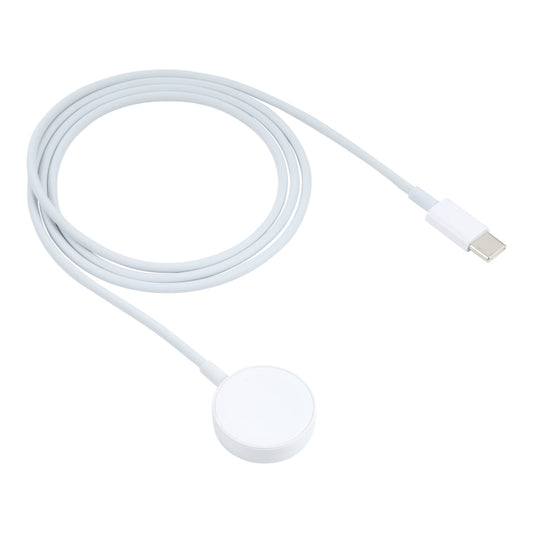 Wireless Magnetic Quick Charging to Type-C / USB-C Cable for Apple Watch (White) - Charger / Holder by buy2fix | Online Shopping UK | buy2fix