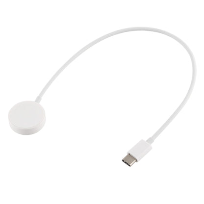 30cm Type-C Universal Portable Magnetic Wireless Charger for Apple Watch Series Ultra & 8 & 7 & 6 & 5 & 4 & 3 & 2(White) - Charger / Holder by buy2fix | Online Shopping UK | buy2fix