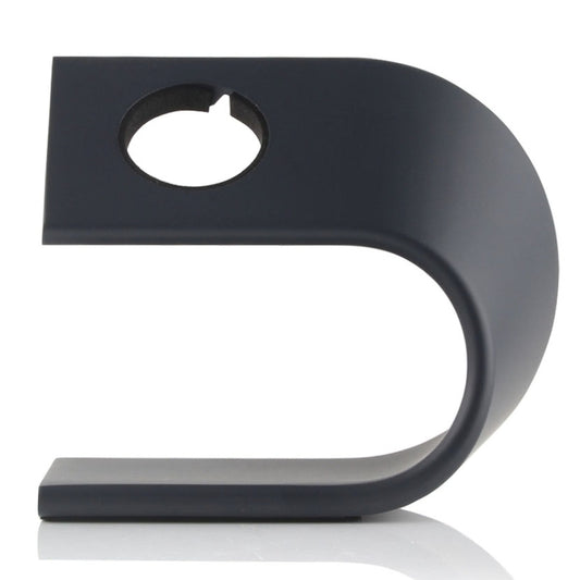 U Shape Aluminum Stand Charger Holder For Apple Watch 38mm / 42mm(Black) - Charger / Holder by buy2fix | Online Shopping UK | buy2fix
