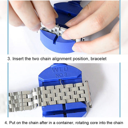 22mm Men Hidden Butterfly Buckle 7 Beads Stainless Steel Watch Band For Apple Watch 42mm by buy2fix