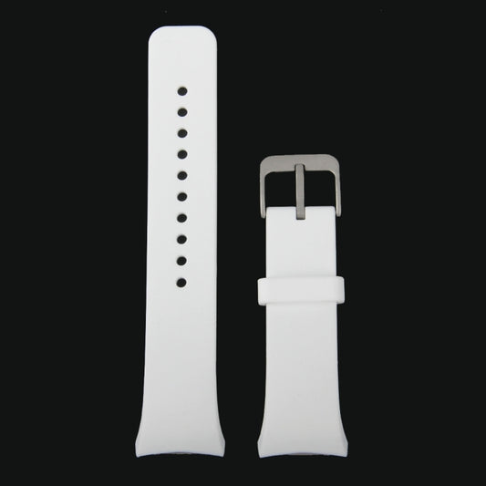 For Samsung Gear S2 Sport / Gear S2 Watch Solid Color Silicone Watchband(White) - Watch Bands by buy2fix | Online Shopping UK | buy2fix