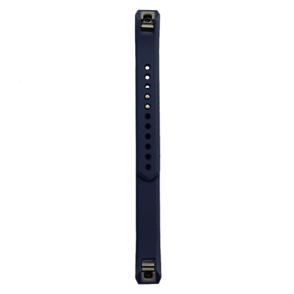 For Fitbit Alta Watch Oblique Texture Silicone Watchband, Large Size, Length: about 22cm(Dark Blue) - Watch Bands by buy2fix | Online Shopping UK | buy2fix