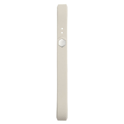 For Fitbit Alta Watch Oblique Texture Silicone Watchband, Large Size, Length: about 22cm(Beige) - Watch Bands by buy2fix | Online Shopping UK | buy2fix