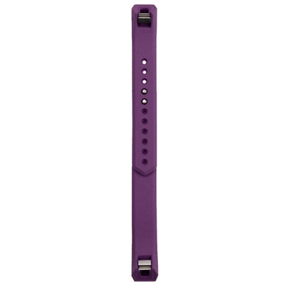 For Fitbit Alta Watch Oblique Texture Silicone Watchband, Large Size, Length: about 22cm(Purple) - Watch Bands by buy2fix | Online Shopping UK | buy2fix
