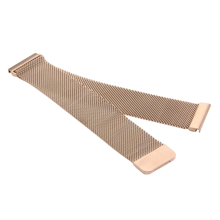 For Fitbit Blaze Watch Loop Magnetic Closure Clasp Stainless Steel Watchband(Rose Gold) - Watch Bands by buy2fix | Online Shopping UK | buy2fix