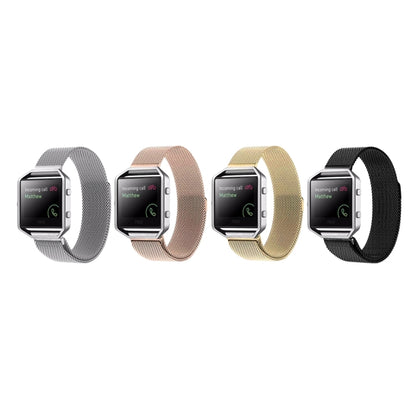 For Fitbit Blaze Watch Loop Magnetic Closure Clasp Stainless Steel Watchband(Rose Gold) - Watch Bands by buy2fix | Online Shopping UK | buy2fix