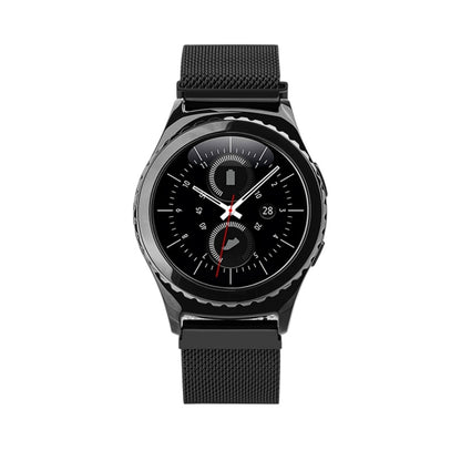 Watch Loop Magnetic Closure Clasp Stainless Steel Watchband for Samsung Gear S2 Classic / S2(Black) - Watch Bands by buy2fix | Online Shopping UK | buy2fix