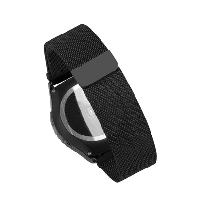 Watch Loop Magnetic Closure Clasp Stainless Steel Watchband for Samsung Gear S2 Classic / S2(Black) - Watch Bands by buy2fix | Online Shopping UK | buy2fix