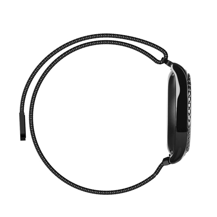 Watch Loop Magnetic Closure Clasp Stainless Steel Watchband for Samsung Gear S2 Classic / S2(Black) - Watch Bands by buy2fix | Online Shopping UK | buy2fix