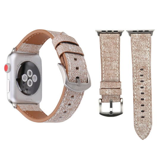 For Apple Watch Ultra 49mm&Watch Ultra 2 49mm / Series 10 46mm / 9&8&7 45mm / SE 3&SE 2&6&SE&5&4 44mm / 3&2&1 42mm Simple Fashion Genuine Leather Cowboy Pattern Watch Band(Light Grey) by buy2fix