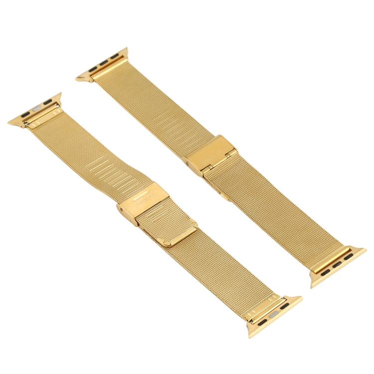 Stainless Steel Watch Band for Apple Watch Series 3 & 2 & 1 42mm(Gold) by buy2fix