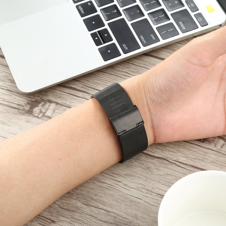 Stainless Steel Watch Band for Apple Watch Series 3 & 2 & 1 38mm(Black) - Watch Bands by buy2fix | Online Shopping UK | buy2fix