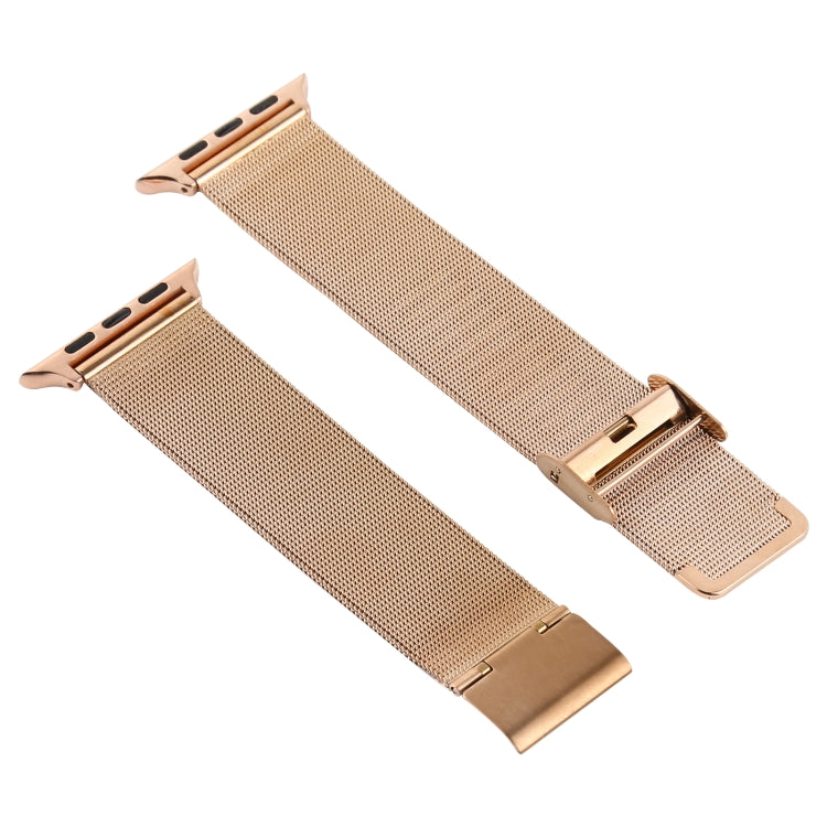 Stainless Steel Watch Band for Apple Watch Series 3 & 2 & 1 38mm(Rose Gold) by buy2fix