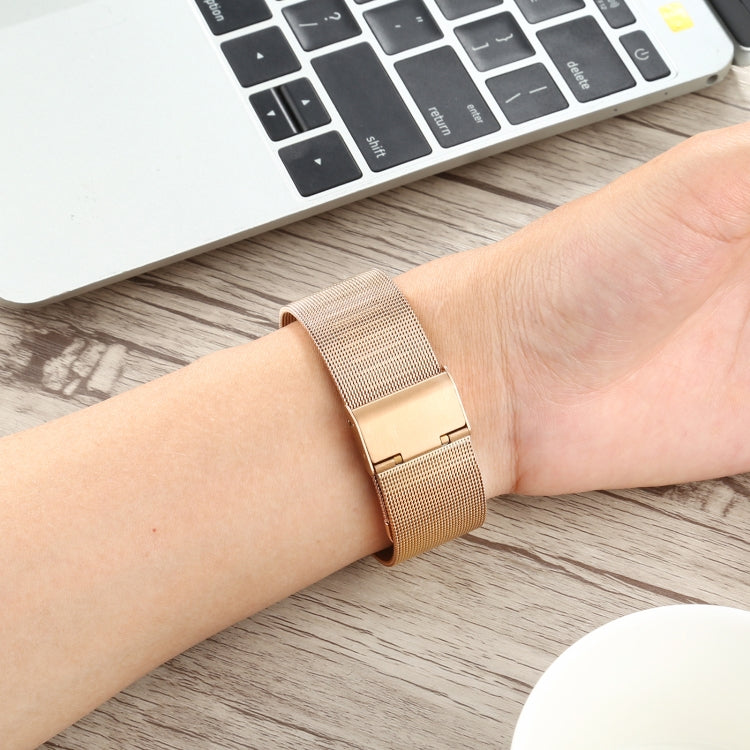 Stainless Steel Watch Band for Apple Watch Series 3 & 2 & 1 38mm(Rose Gold) by buy2fix