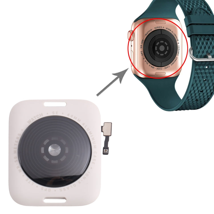 For Apple Watch SE 2022 44mm LTE Edition Rear Housing Glass Cover with Cable (Aurora) by buy2fix