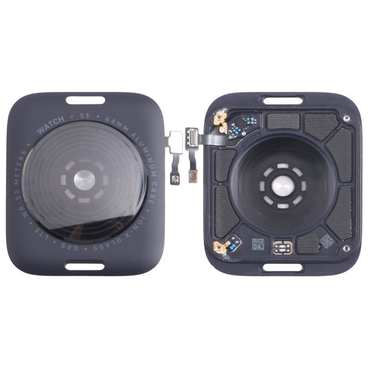 For Apple Watch SE 2022 44mm LTE Edition Rear Housing Glass Cover with Cable (Midnight) - Back Cover by buy2fix | Online Shopping UK | buy2fix