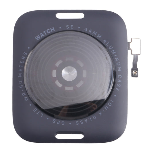 For Apple Watch SE 2022 44mm LTE Edition Rear Housing Glass Cover with Cable (Midnight) - Back Cover by buy2fix | Online Shopping UK | buy2fix