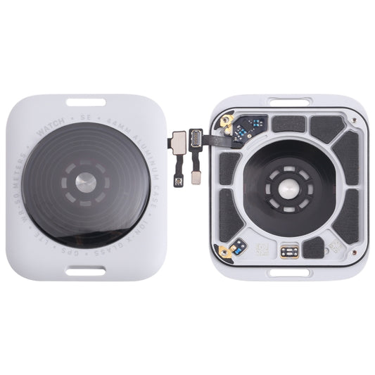 For Apple Watch SE 2022 44mm LTE Edition Rear Housing Glass Cover with Cable (Silver) by buy2fix