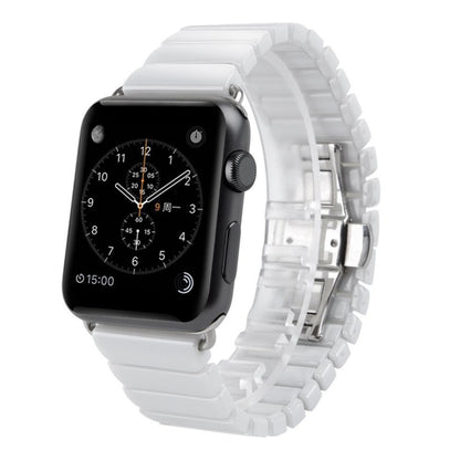 For Apple Watch Series 3 & 2 & 1 38mm Delicate Ceramics Wrist Watch Band(White) by buy2fix