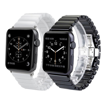 For Apple Watch Series 3 & 2 & 1 38mm Delicate Ceramics Wrist Watch Band(White) by buy2fix