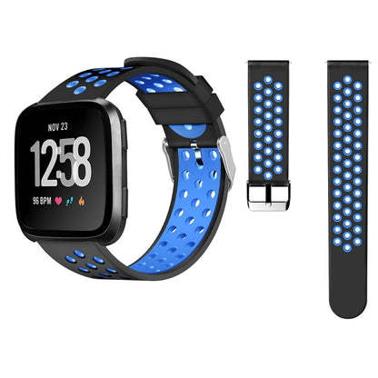 For Fitbit Versa Simple Fashion Silicone Watch Band(Blue) - Watch Bands by buy2fix | Online Shopping UK | buy2fix