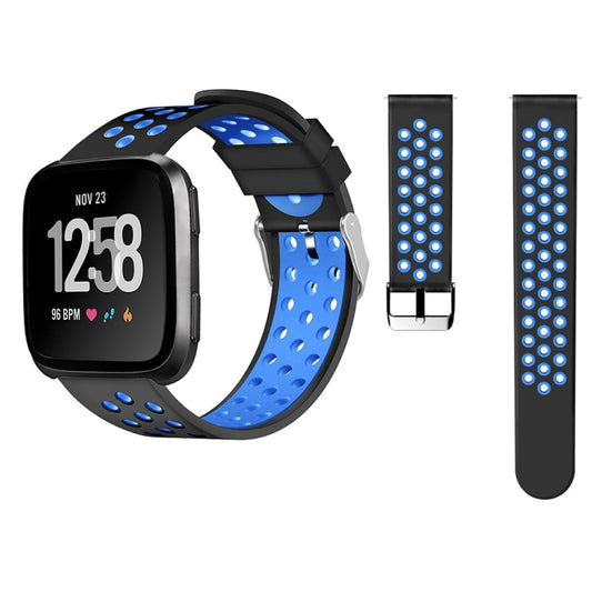 For Fitbit Versa Simple Fashion Silicone Watch Band(Blue) - Watch Bands by buy2fix | Online Shopping UK | buy2fix