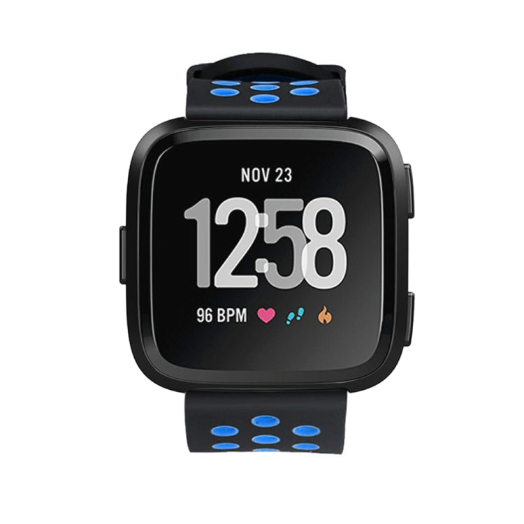 For Fitbit Versa Simple Fashion Silicone Watch Band(Blue) - Watch Bands by buy2fix | Online Shopping UK | buy2fix