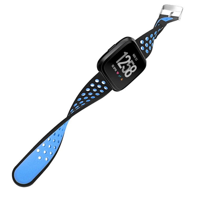 For Fitbit Versa Simple Fashion Silicone Watch Band(Blue) - Watch Bands by buy2fix | Online Shopping UK | buy2fix