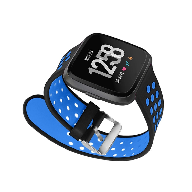 For Fitbit Versa Simple Fashion Silicone Watch Band(Blue) - Watch Bands by buy2fix | Online Shopping UK | buy2fix