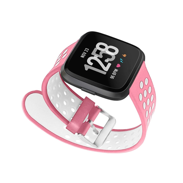 For Fitbit Versa Simple Fashion Silicone Watch Band(Pink) - Watch Bands by buy2fix | Online Shopping UK | buy2fix