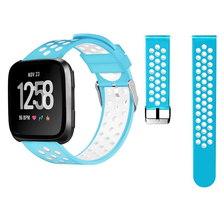 For Fitbit Versa Simple Fashion Silicone Watch Band(Baby Blue) - Watch Bands by buy2fix | Online Shopping UK | buy2fix