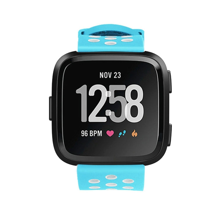 For Fitbit Versa Simple Fashion Silicone Watch Band(Baby Blue) - Watch Bands by buy2fix | Online Shopping UK | buy2fix