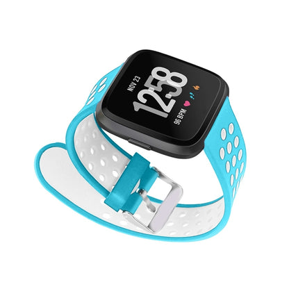 For Fitbit Versa Simple Fashion Silicone Watch Band(Baby Blue) - Watch Bands by buy2fix | Online Shopping UK | buy2fix