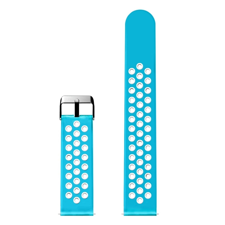 For Fitbit Versa Simple Fashion Silicone Watch Band(Baby Blue) - Watch Bands by buy2fix | Online Shopping UK | buy2fix