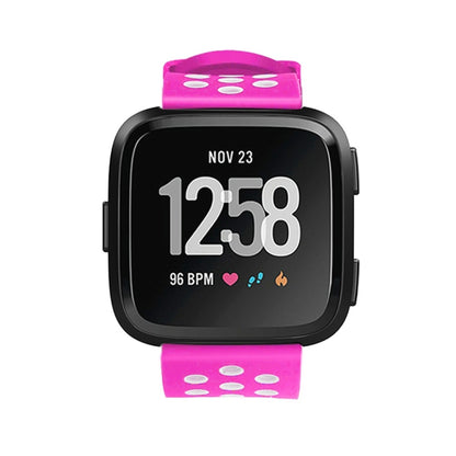 For Fitbit Versa Simple Fashion Silicone Watch Band(Magenta) - Watch Bands by buy2fix | Online Shopping UK | buy2fix