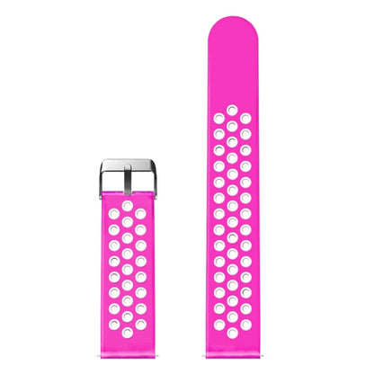 For Fitbit Versa Simple Fashion Silicone Watch Band(Magenta) - Watch Bands by buy2fix | Online Shopping UK | buy2fix