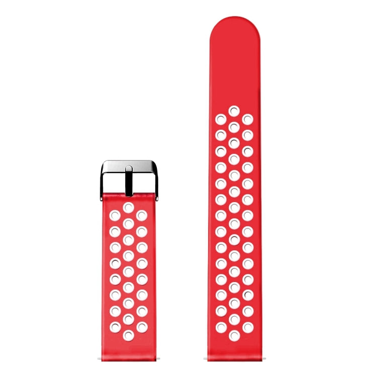 For Fitbit Versa Simple Fashion Silicone Watch Band(Red) - Watch Bands by buy2fix | Online Shopping UK | buy2fix