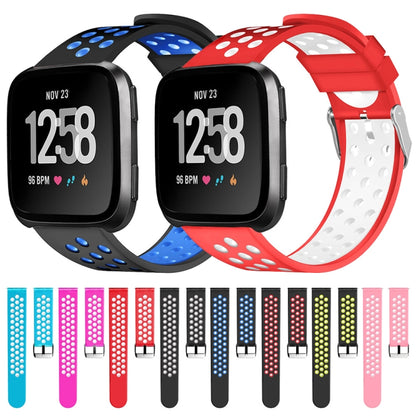 For Fitbit Versa Simple Fashion Silicone Watch Band(Blue) - Watch Bands by buy2fix | Online Shopping UK | buy2fix