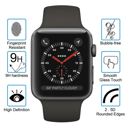 2 PCS ENKAY Hat-Prince for Apple Watch 42 mm 0.2mm 9H Surface Hardness 2.15D Explosion-proof Tempered Glass Screen Film - Watch Cases by ENKAY | Online Shopping UK | buy2fix
