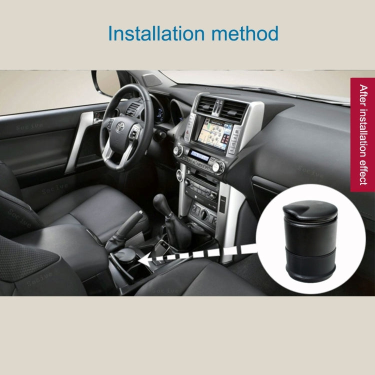 KANEED Universal Detachable Car Cigarette Ashtray for Most Car Cup Holder(Black) by buy2fix