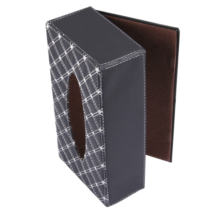 Luxury PU Leather Cover Case Tissue Box Car Pumping Tray by buy2fix